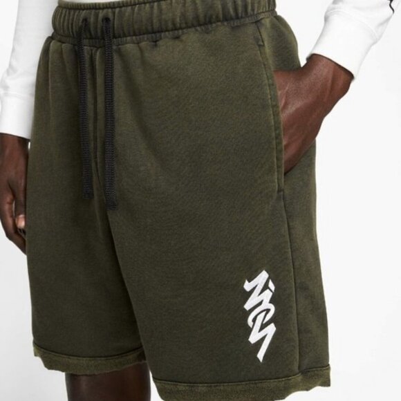 Jordan Shorts Small Mens Zion Performance Green $75 - Picture 7 of 10